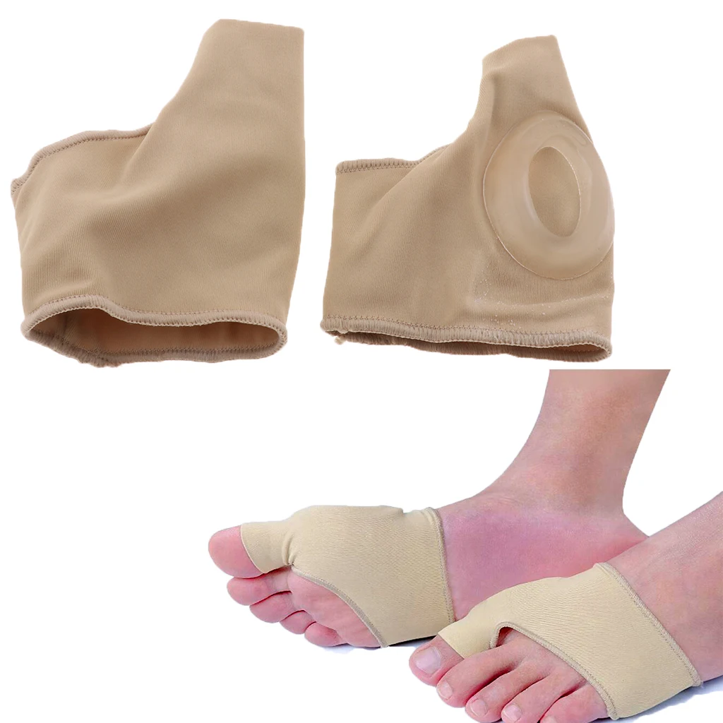 

1 Pair Adult Elastic Gel Pad Bunion Protector Sleeves Toe Spreader Corrector