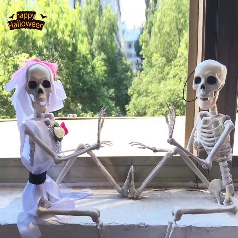 

Flexible Human Anatomical Anatomy Skeleton Model Full Life Size Halloween Prop