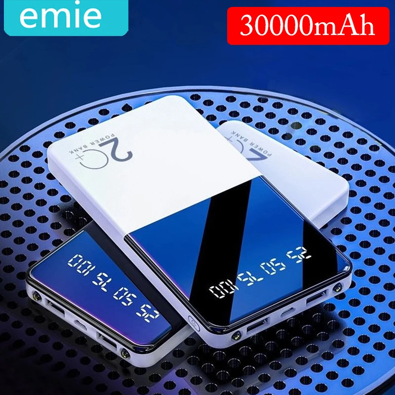 2019 новый внешний аккумулятор 30000 мАч для Xiaomi Mi 2 USB power Bank портативное зарядное
