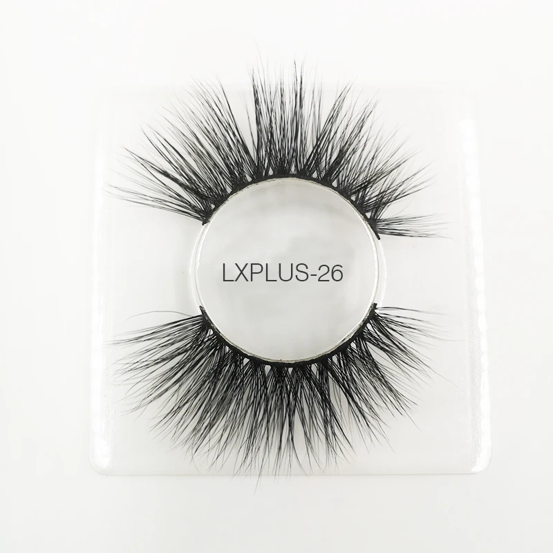 LXPLUS-26 3d норковые ресницы искусственные с индивидуальные коробки 5d 25 мм норковые ресницы Полосы Натуральные объемные wispy ресницы из натуральной норки Короткие Длинные оптовые продажи - Цвет: LXPLUS-26