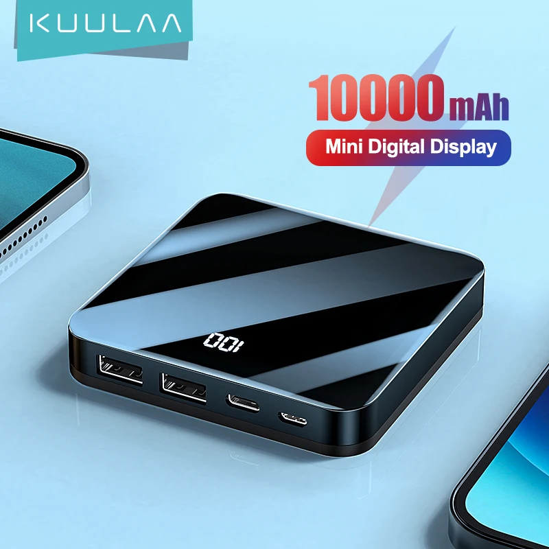 Пауэр банк KUULAA 10000 мАч портативный внешний аккумулятор для телефона Внешнее