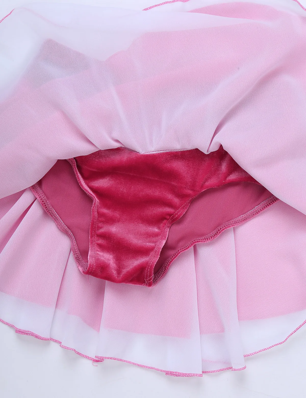 Детская мягкая легкая шифоновая Короткая юбка для катания на коньках|Юбки| |