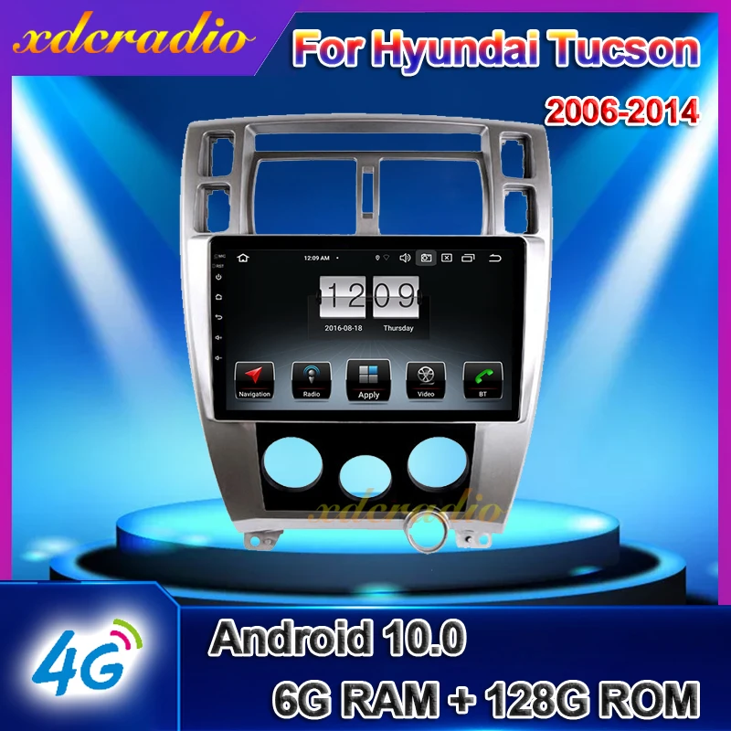

Автомагнитола Xdcradio 10,1 ", мультимедийный проигрыватель для Hyundai Tucson, Android 10,0, GPS, 6 + 128 ГБ, Carplay, 4G, 2006 - 2014