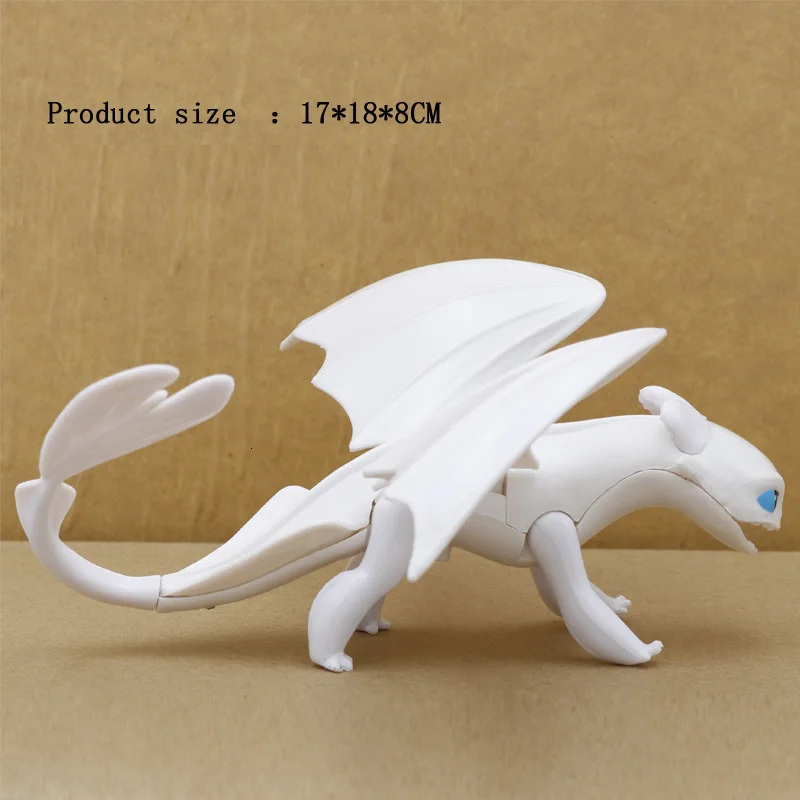 How To Train Your Dragon 3 Toothless Dragon Figures Doll Night Fury Light Fury Action Figure Toys Children Kids Gift