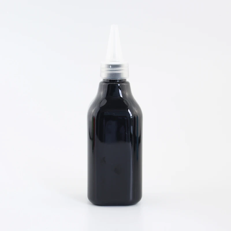Jooray 200 мл заостренный рот пластиковые контейнеры для косметики E-Liquid квадратная пластиковая бутылка с белой прозрачной черной крышкой 200cc емкость 30 шт - Цвет: Black Bottle Clear