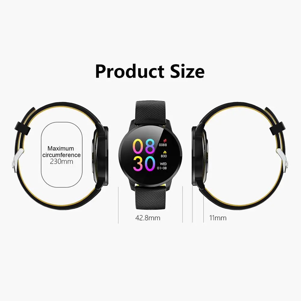 

Y16 1.3 inch Screen Smart Wristband Watch IP67 Fitness Tracker for Android iOS Information Storage Heart Rate Monitoring
