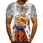 Мужская футболка с коротким рукавом и 3D-принтом Драконий жемчуг, 2021