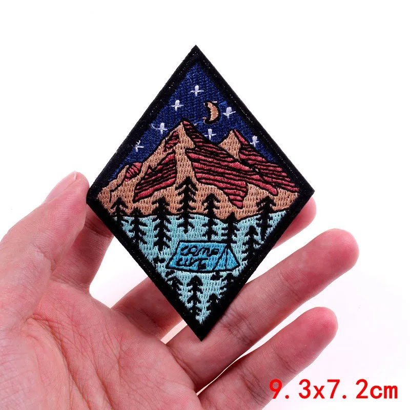 Нашивка с вышивкой сделай сам нашивки утюгом для одежды рок хиппи нашивка