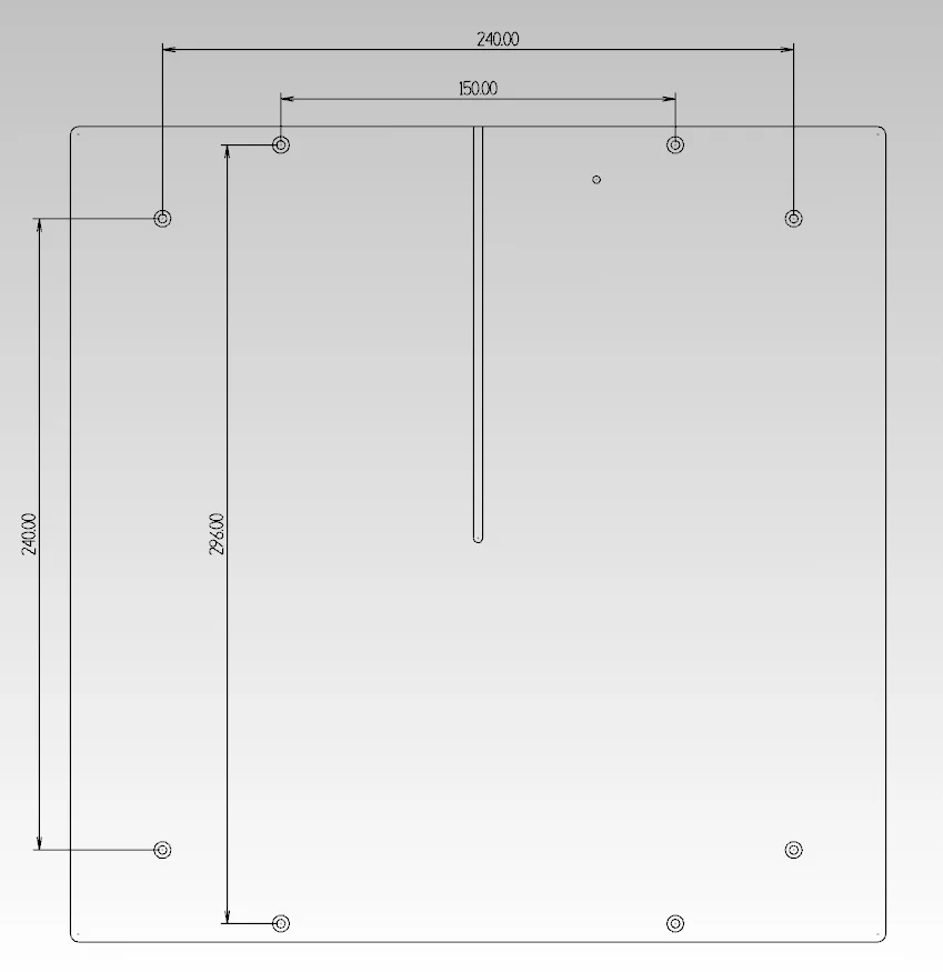 

XYZ axis components kit with 8MM thickness heating portion Metal Bed Upgrading Version!All metal 3D BLV mgn cube printer