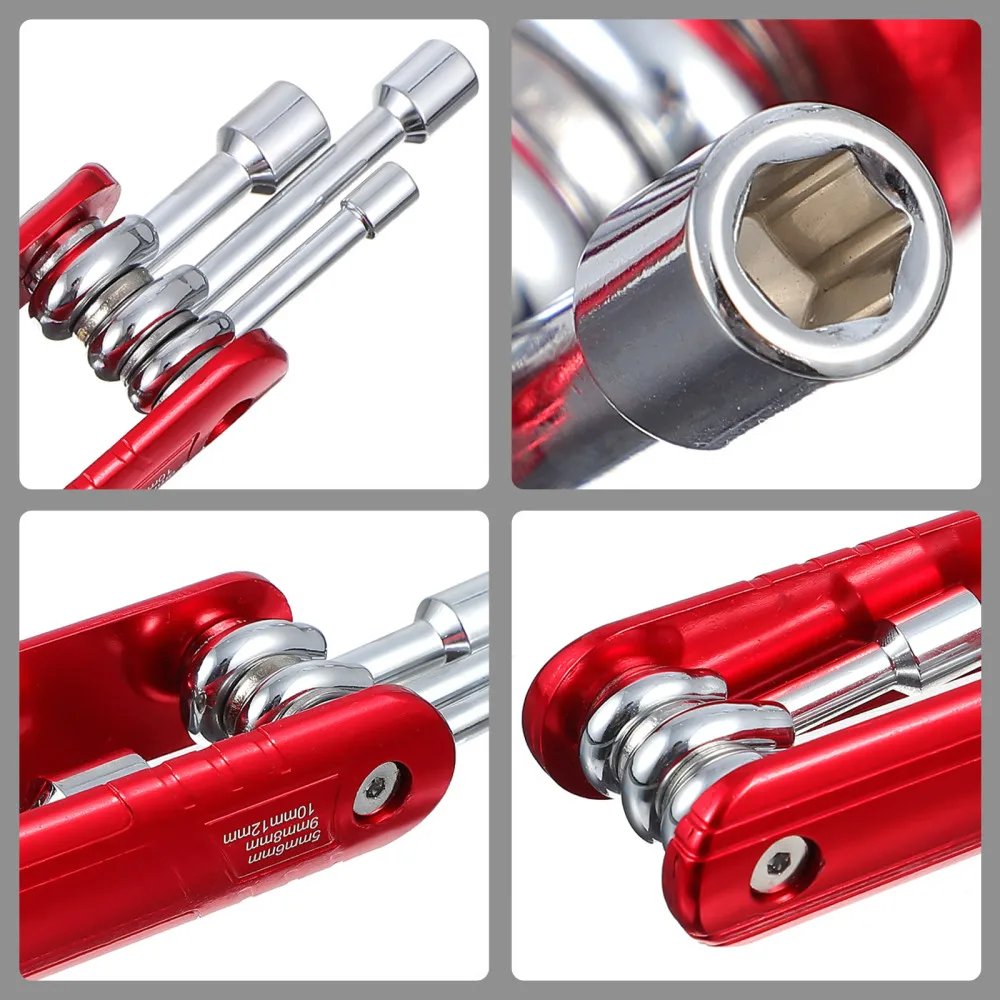 

1 Set 6 in 1 Socket Wrench Home Repair Tool Kits for Bike Bicycles Repair