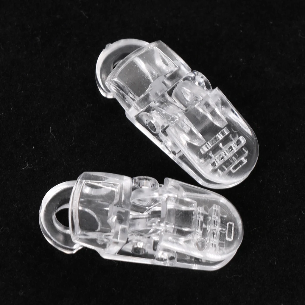 Pack of 10 Clear Baby Pacifier T Shape Clips for Soother/Dummy/Bib/Suspender/Paci/Toy Holder with Gripping Teeth | Детская одежда и