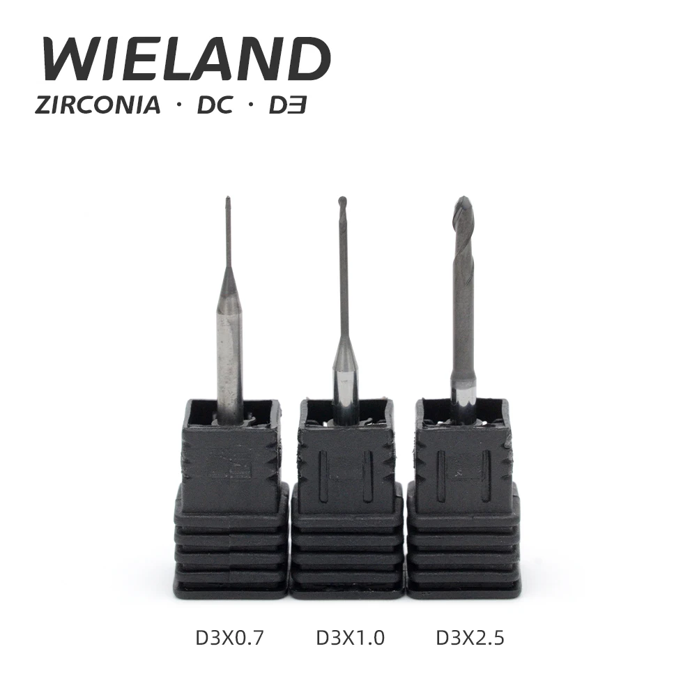 Wieland Алмазное покрытие DC фрезерные боры для циркония 0 7/1 0/2 5 мм | Красота и