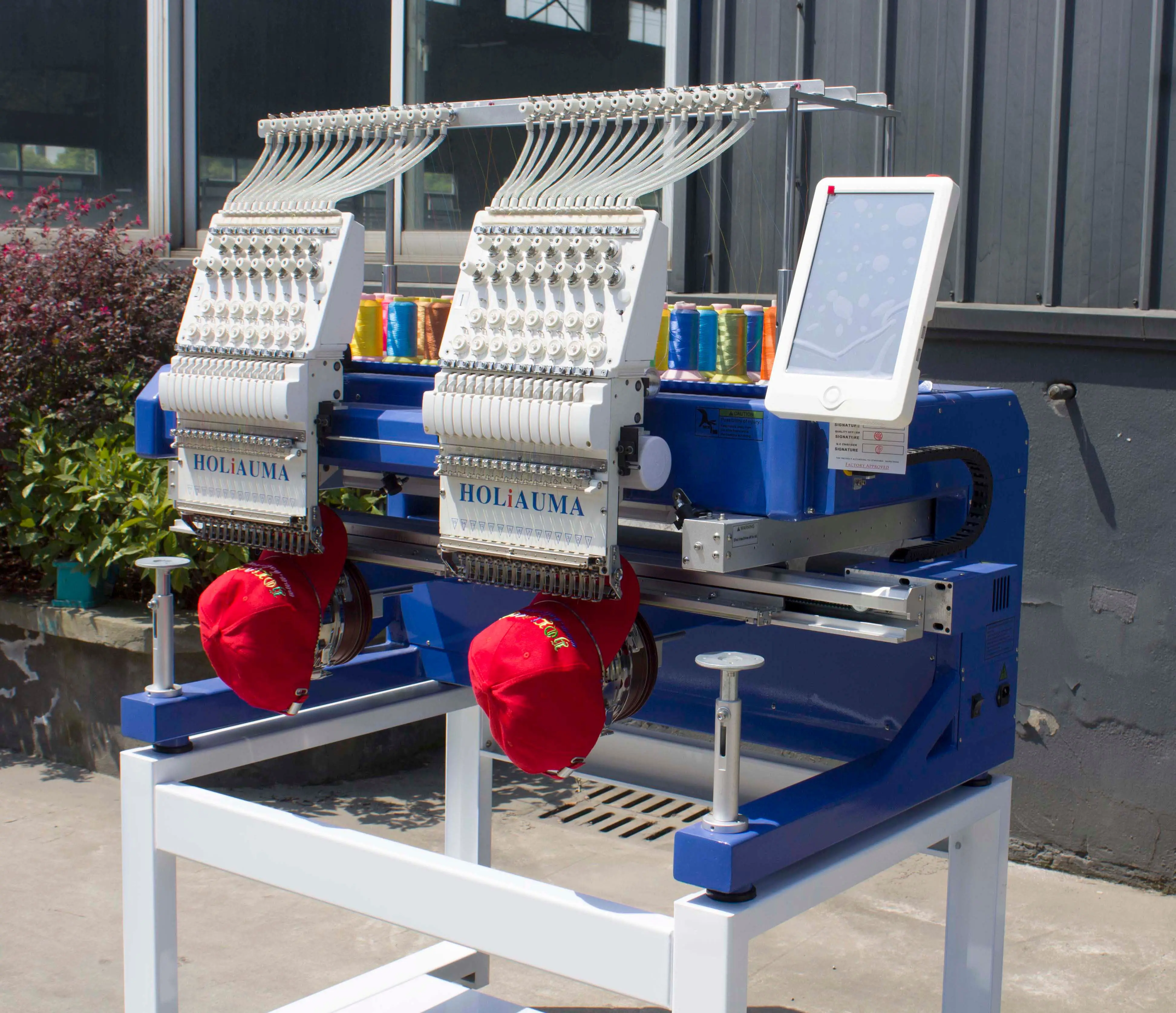 3 года гарантии качества горячая двухголовочная компьютерная вышивальная машина