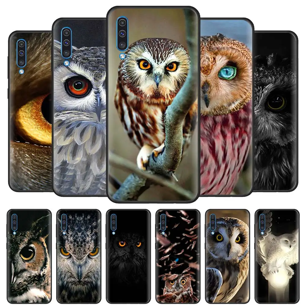 

Animal Owl Night Case for Samsung Galaxy A50 A70 A10 A20e A30 A40 M31 M30s M21 A12 A20s A10s A7 A02s M01 Phone Coque Funda