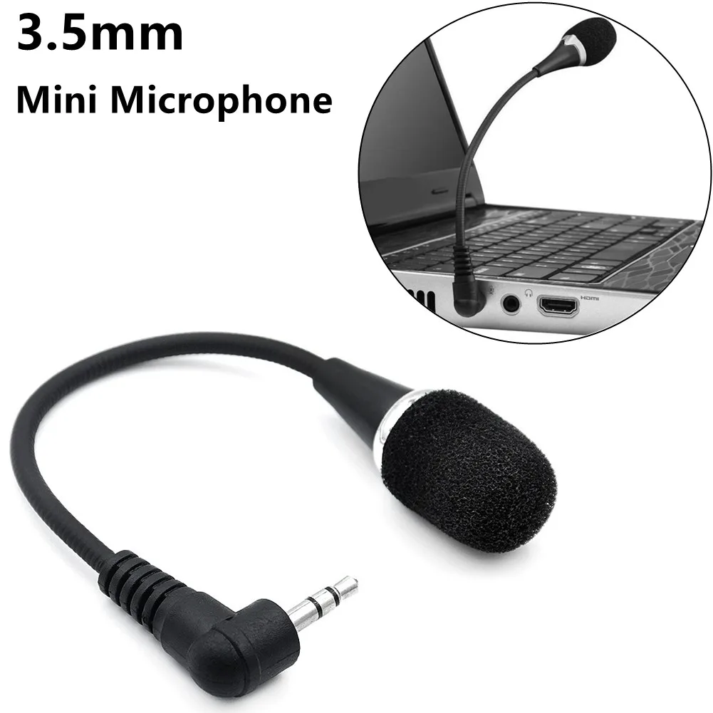 

Universal Mini Microphone 3.5mm Audio Output Stereo Mic Audio For PC Computer Laptop Mobile Phone Skype Chat MP3 DVD Players