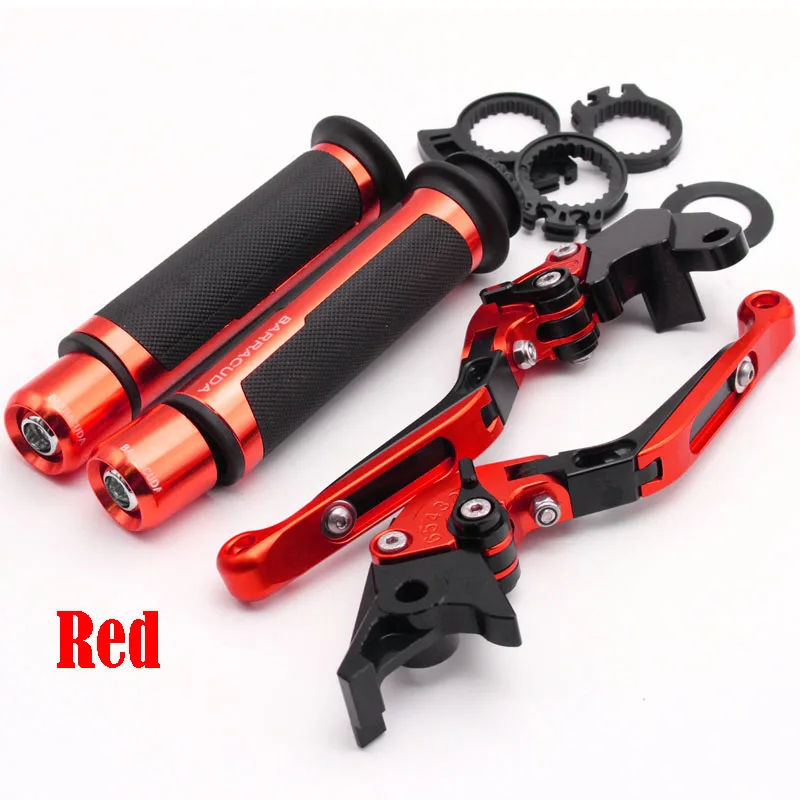 red Для Kawasaki ZR-7/S ZR7 ZR7S 1999-2003 2000 2001 2002 мотоцикл Регулируемый складной сцепные рычаги Руль ручками - Цвет: red