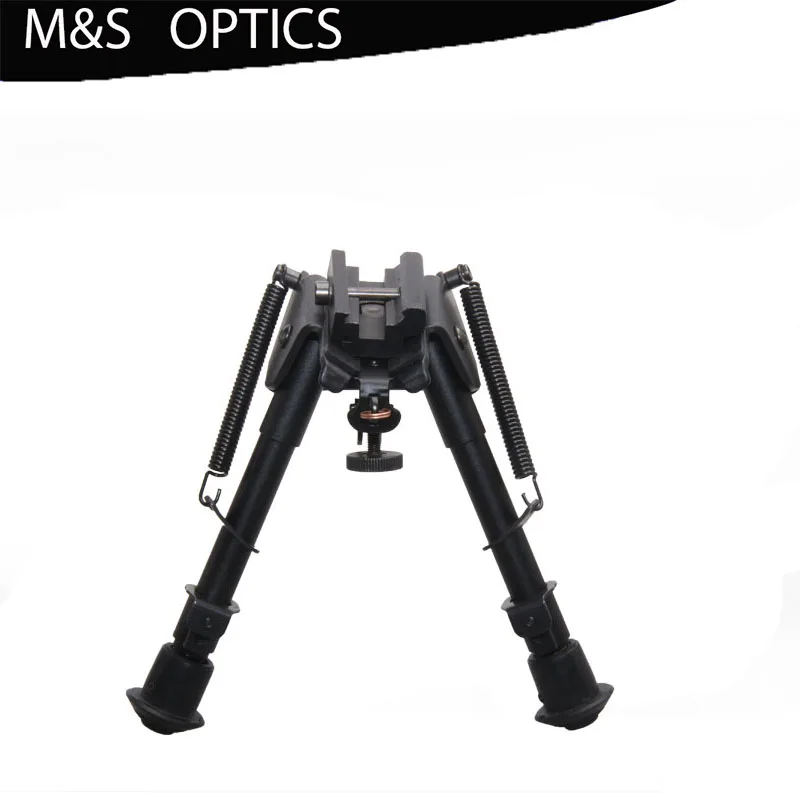 

Tactical 6-9 Inch Bipod Adjustable Spring Extending LegsStand For Airsoft Warrior Sniper AR15 Rifle 20mm Picatinny Weaver Rail