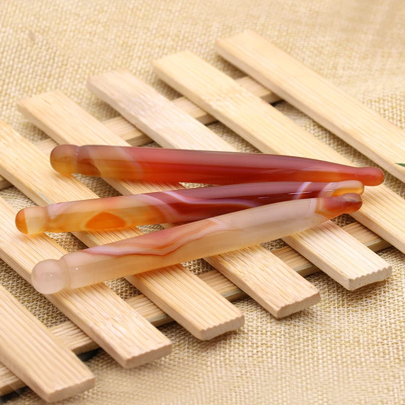 Натуральный нефрит массажер для гуаши розовый кварц акупунктурная ручка красоты