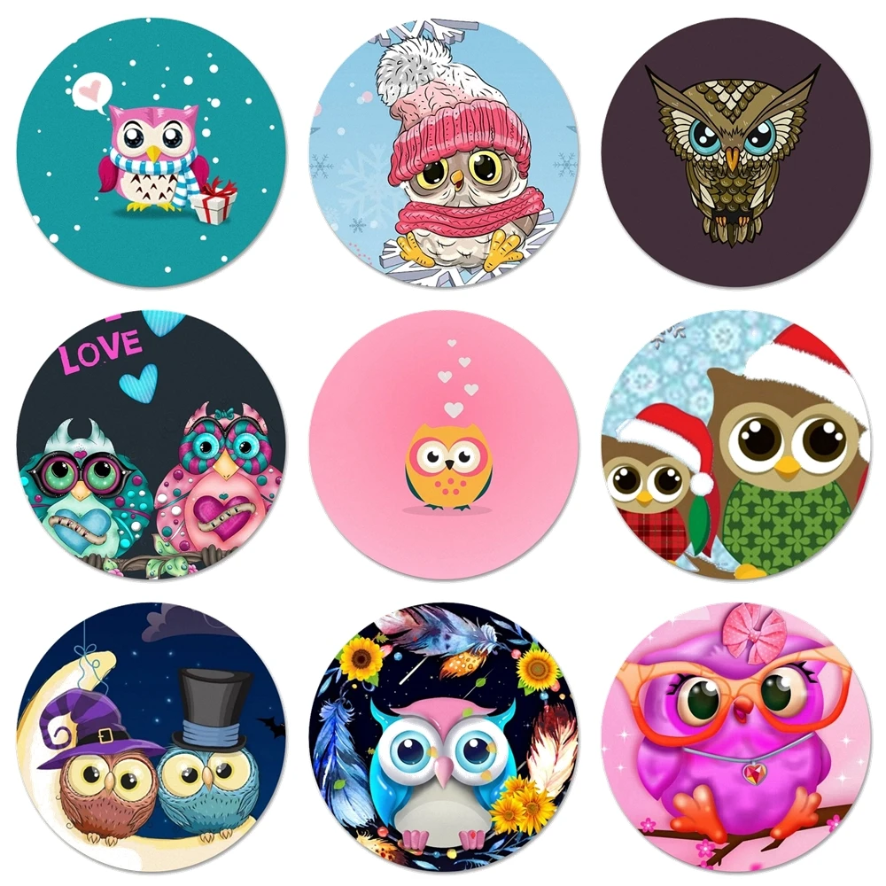Cute Owl Animal Pattern Icons Pins Badge Decoration Brooches Metal Badges For Backpack Decoration