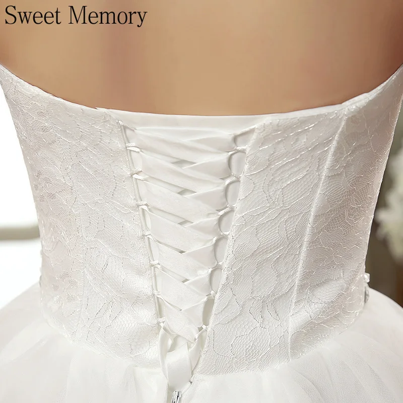 

U368 Sweet Memory Formal Crystal Cheap Wedding Dress 2021 Sweetheart Lace Up Backless White Ball Gown Women Vestido De Noiva