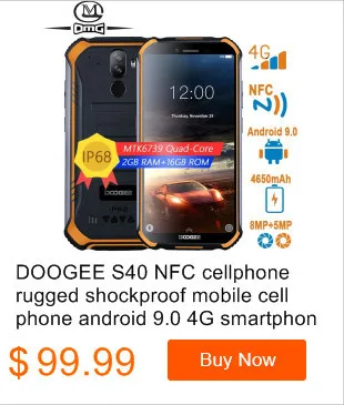 DOOGEE S55 прочный ударопрочный мобильный телефон android 8,0 5500 мАч 4 Гб ОЗУ 64 Гб ПЗУ MTK6750T Восьмиядерный 4G смартфон с быстрой зарядкой