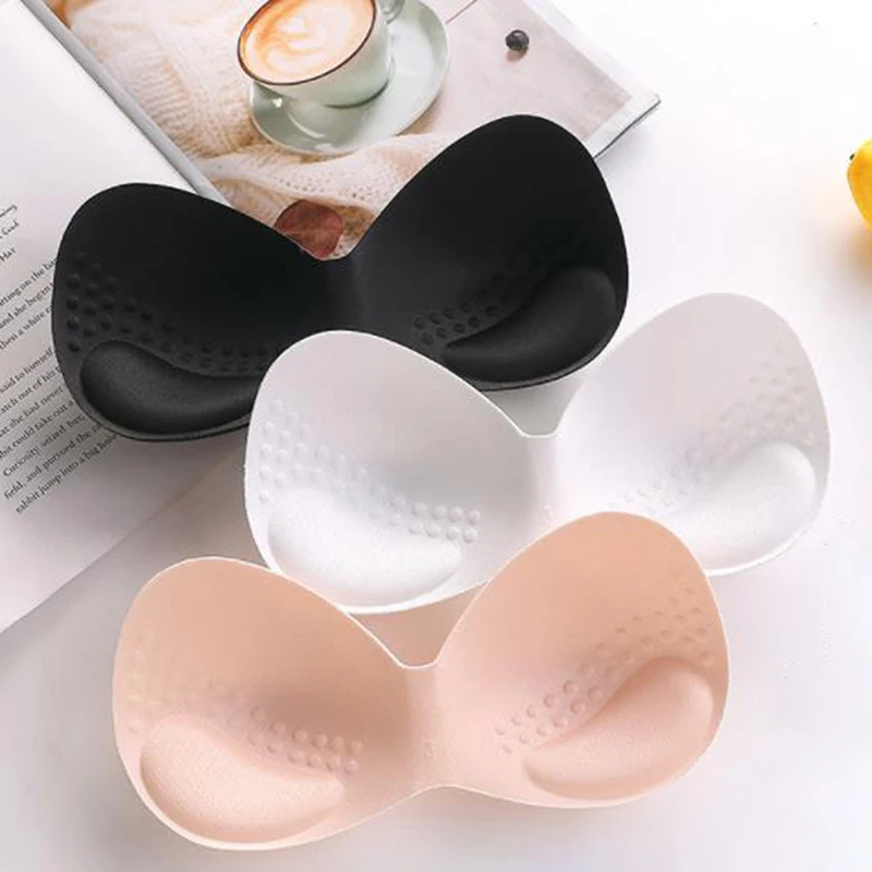 

Swimsuit Padding Inserts Women Clothes Accessorie Foam Triangle Sponge Pads Chest Cups Breast Bikinis Bra Pads Inserts Chest Pad