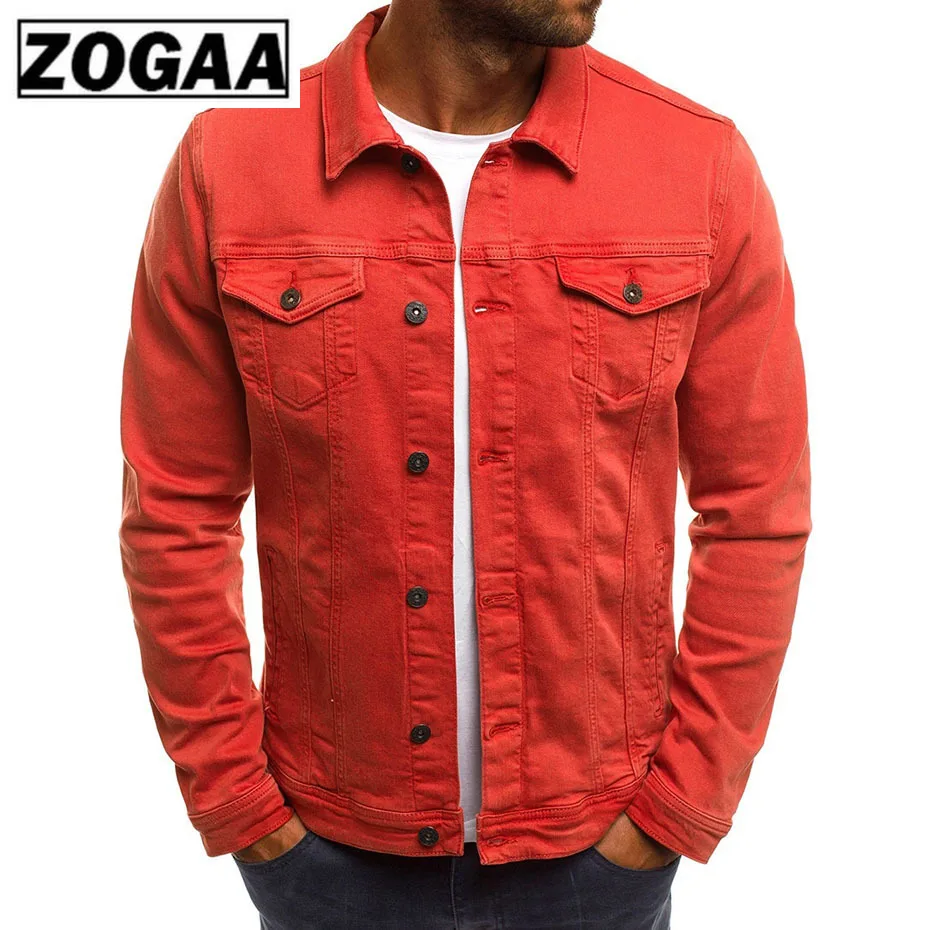 Zogaa Весенняя новинка джинсовая куртка одноцветная простая брендовая в режиме