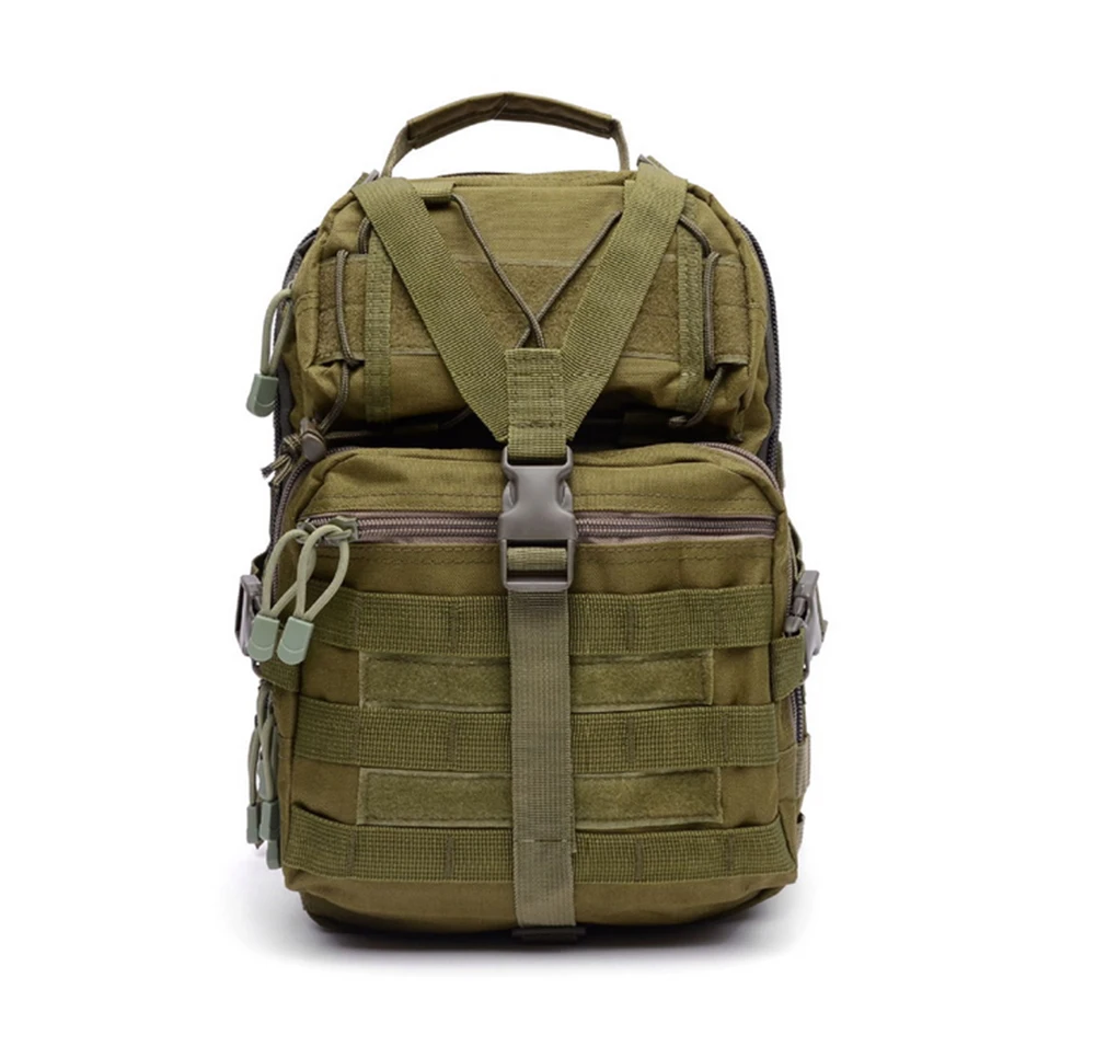 Green Военный Тактический крепеж сумка нагрудные сумки армейский Рюкзак Molle EDC мешок для наружного Пеший Туризм Кемпинг Охота - Цвет: Green