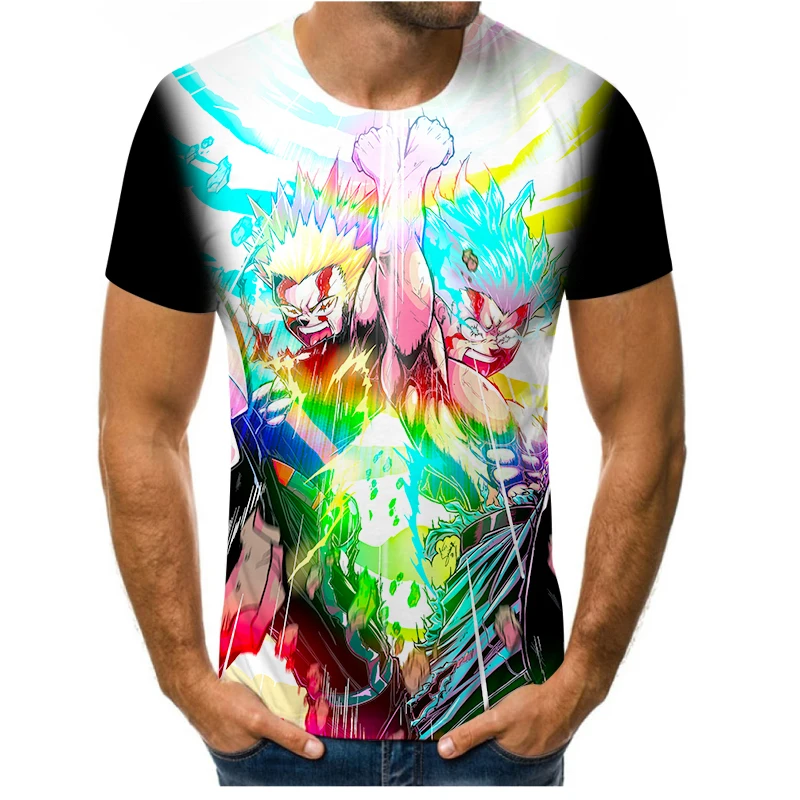

My Hero Academia Cartoon Streetwear 3D Printing Oversized T-Shirt Tops Men's T-Shirts Famous Brand Clothing Teen Clothes