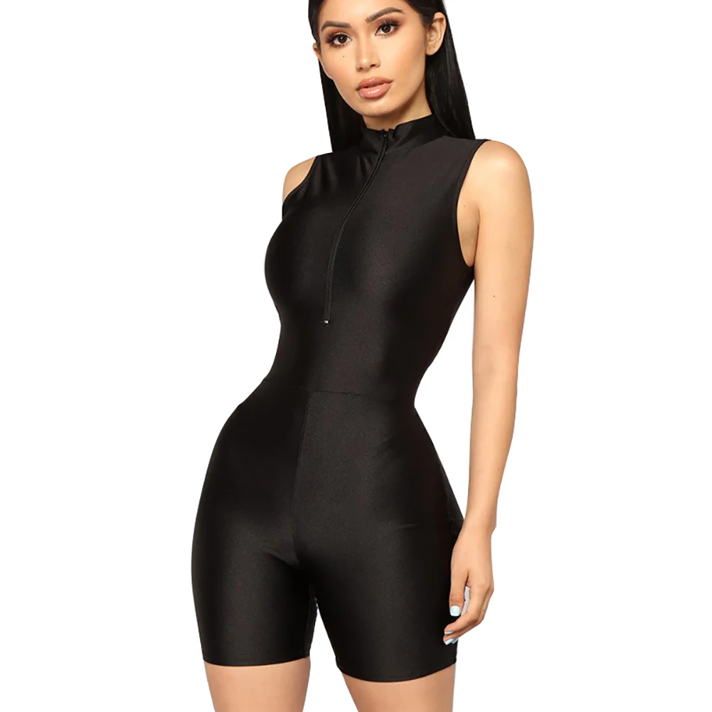 Наряд тощий с v-образным вырезом флуоресцентный комбинезон сексуальный