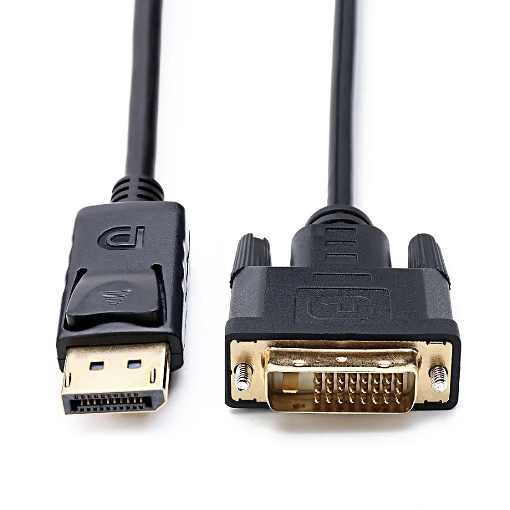 Displayport DVI штекер дисплей порт D 24 + 1 позолоченный двухканальный видеокабель