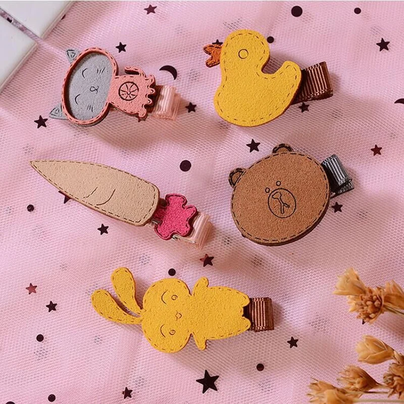 1 шт. заколки для волос с героями мультфильмов девочек безопасный головной убор