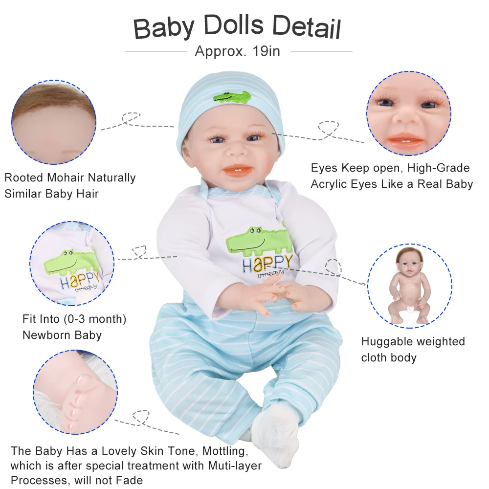 55 см Реалистичная кукла реборн Мягкая силиконовая Детская игрушка Этническая