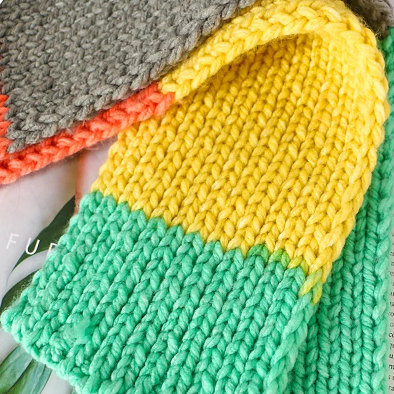 Радужная сегментная окрашенная пряжа 200 г/мяч для торта шерстяная сделай сам