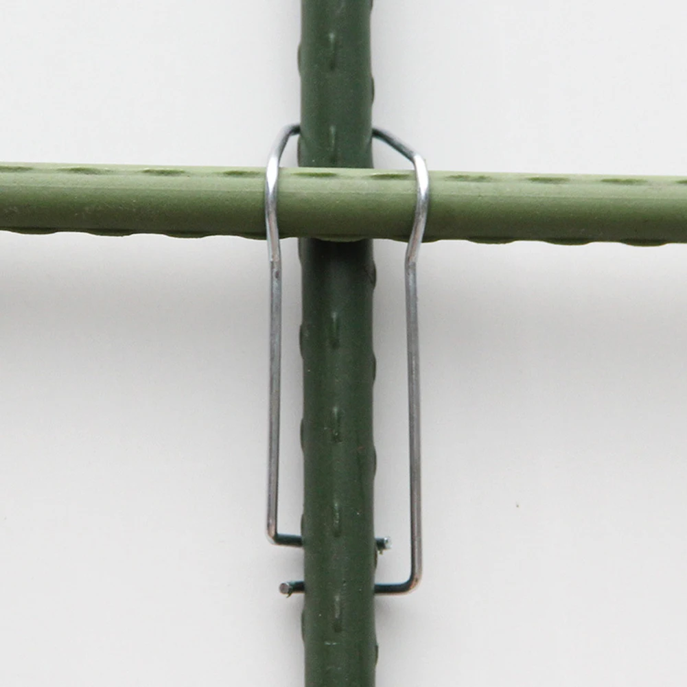 

Garden Pipe Support Fixing Clamp Connector Agriculture Wire Clip Buckle Kits Steel Wire For Flower Bracket
