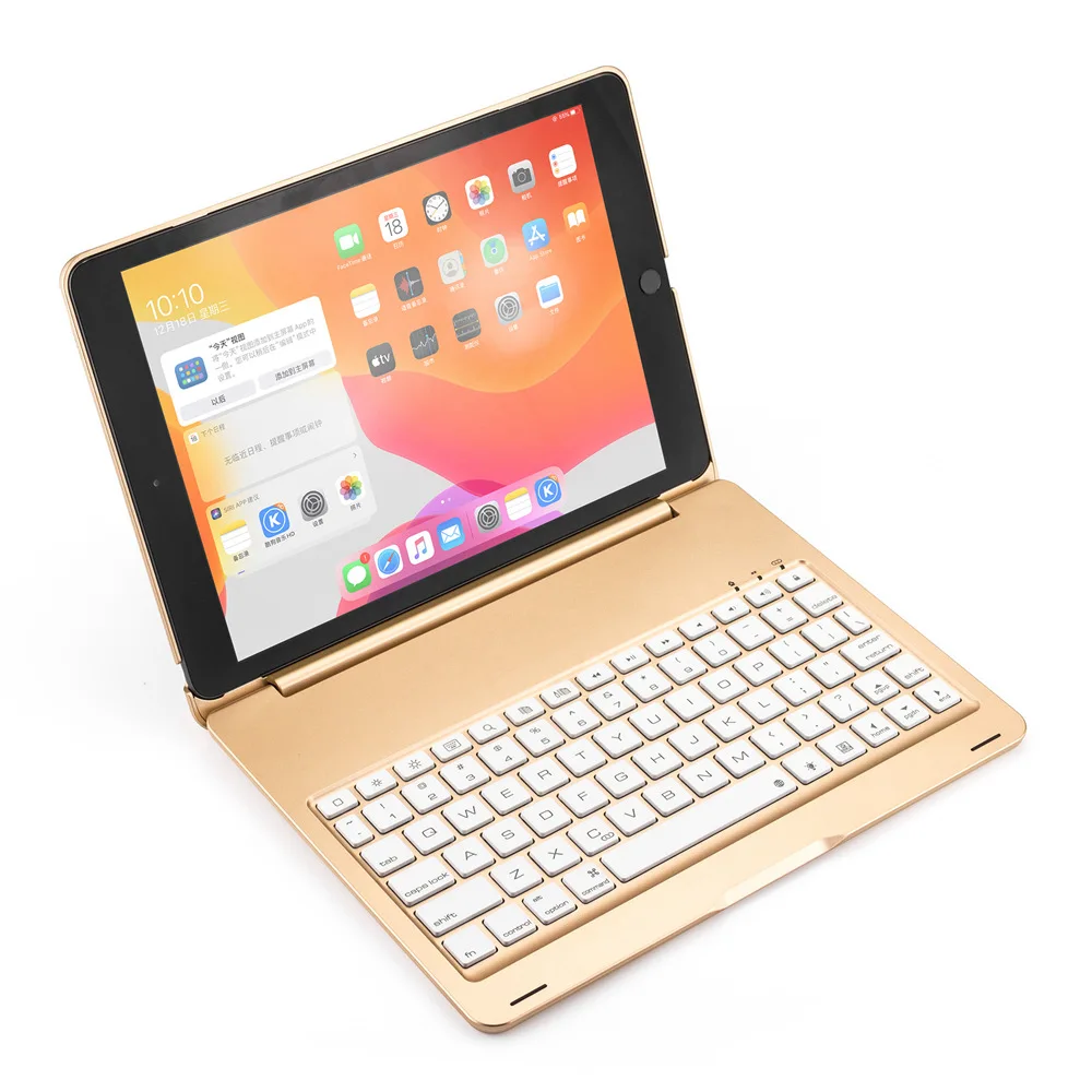 Умный чехол с клавиатурой для iPad 7 10 2 дюйма 7-го поколения 2019 алюминиевая