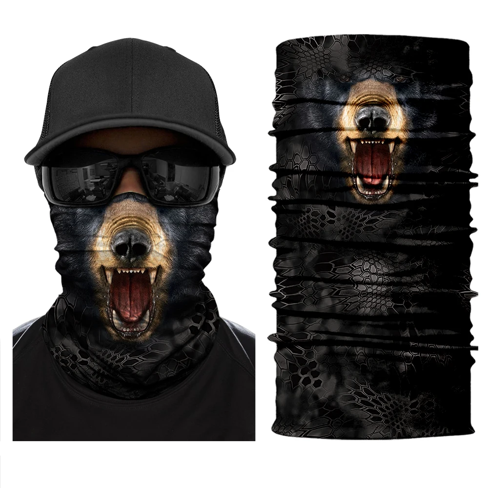 

Бандана для мужчин и женщин, Балаклава с защитой от ультрафиолета, мотоциклетная маска для лица, повязка на шею, Байкерский волшебный платок