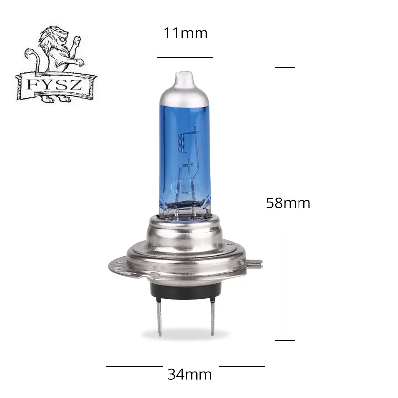 2 шт. H7 55W 12V 5600k Авто галогенные Headlightm лампы Противотуманные фары высокое качество