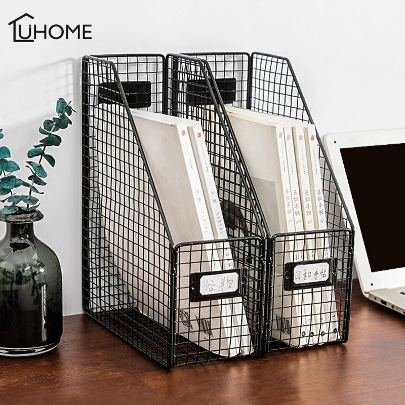 Железный ящик для хранения в стиле ретро настольный органайзер книг и магазинов