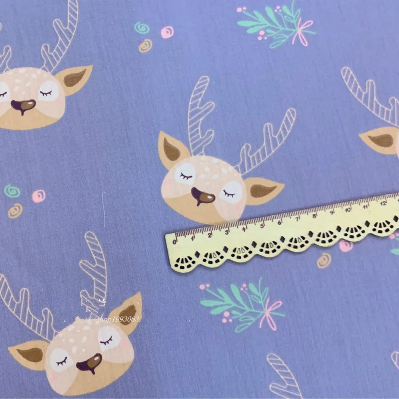 Простыня с принтом хлопковая ткань 100% хлопок саржевая сделай сам для шитья