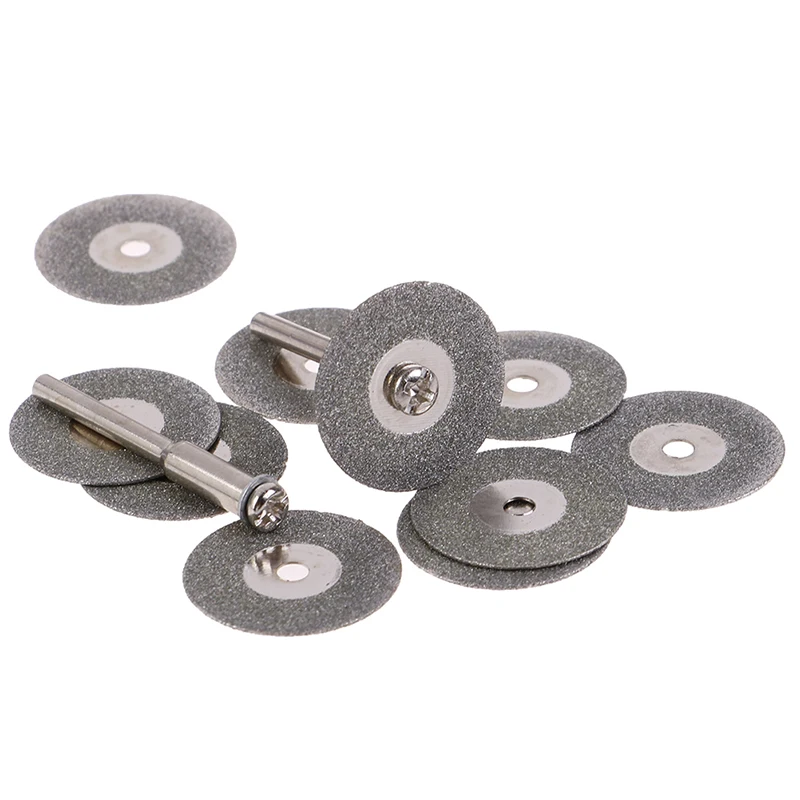 10PCS 22mm Diamond Cutting Wheel Saw Blades Cut Off Discs Set Rotary Tool Replacement used to Grind Stone Glass ceramic images - 6