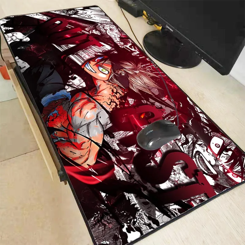 

XGZ Black Clover Anime Large Size Gaming Mouse Pad Anti-slip PC Computer Gamer Mousepad Desk Mat Locking Edge for CSGO LOL Dota