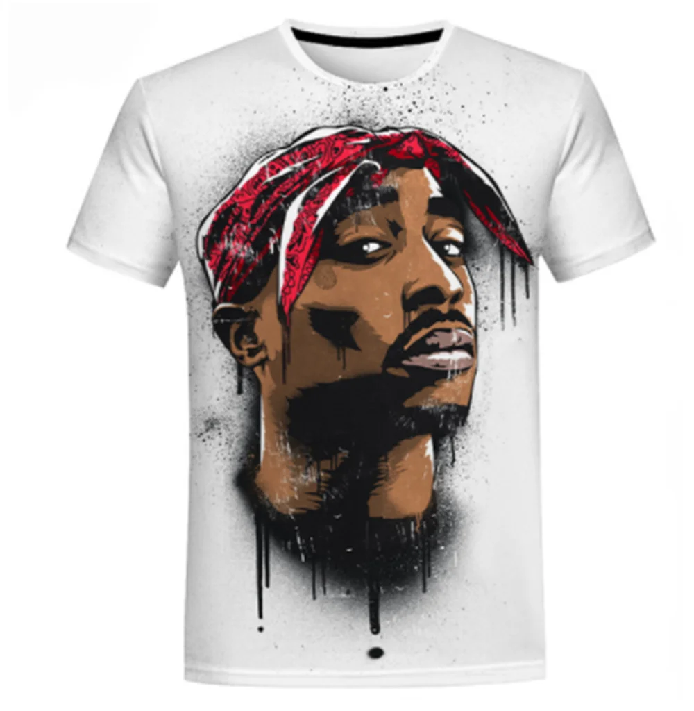 

Rapper 3D Printed Tops 2Pac & Nipse T Shirt Unisex Fashion Casual Hip Hop Short Sleeve Streetwear Harajuku Oversize t-shirt