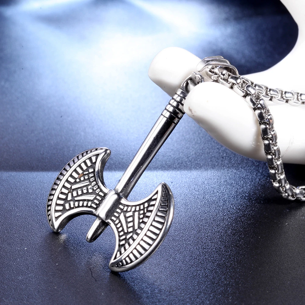 Высококачественная Подвеска из нержавеющей стали для мужчин. Двусторонняя
