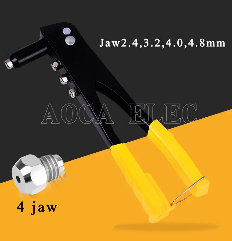 With Rivets Repair Household Hand Riveter Set Alloy Steel Heavy Duty Accessories Manual Pull Cap Professional Tool | Инструменты