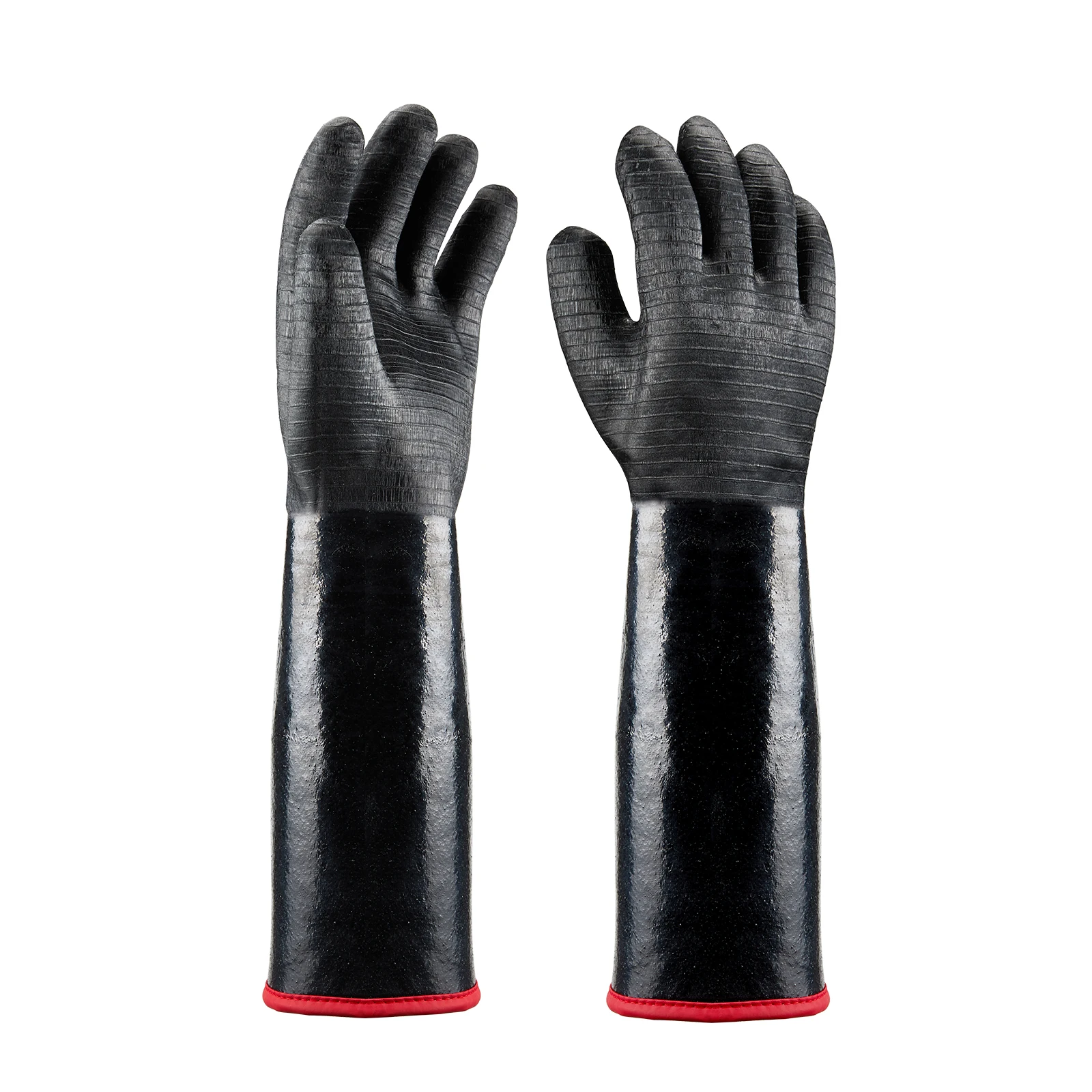 

BBQ Gloves Neoprene-Coating Versatile Grill Gloves 18in/45.72cm Heat Resistance Fireproof Anti-Slip Barbecue Oven Mitts Inkbird