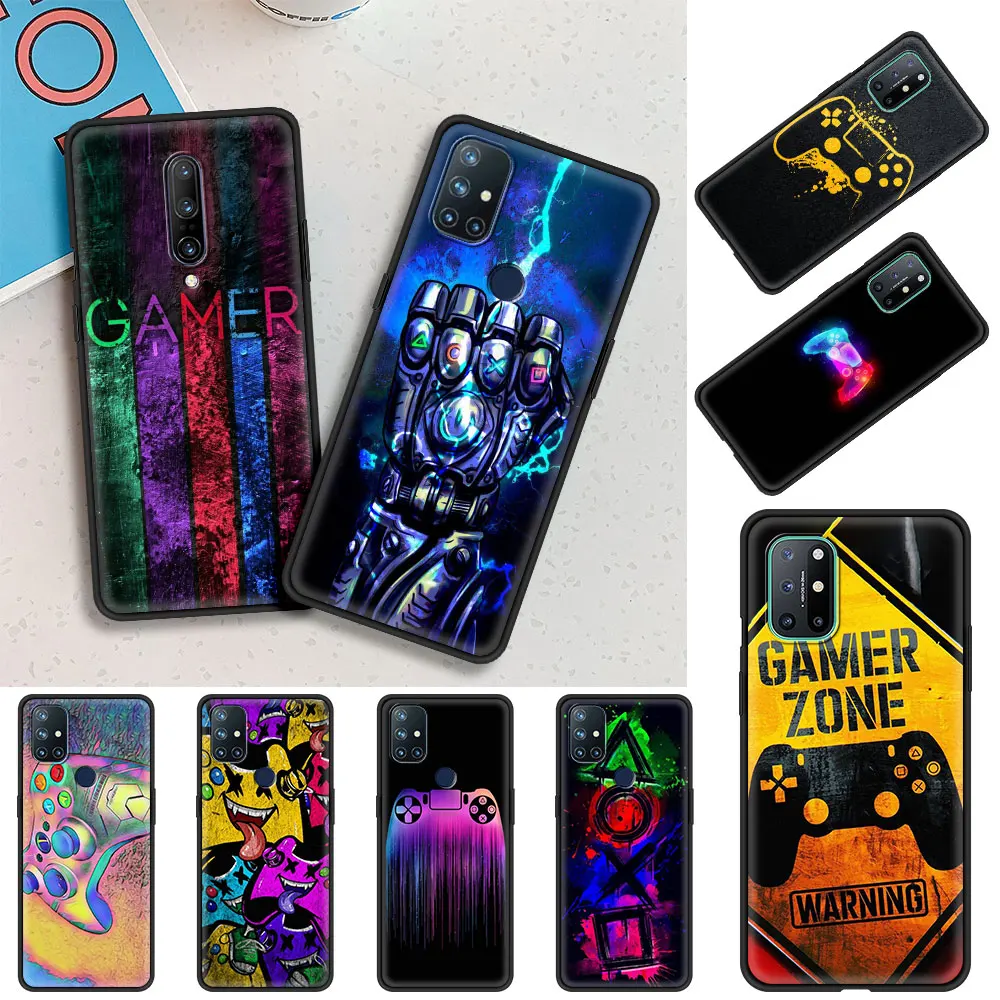 

Gamer GamePad Cell Phone Case for OnePlus 8 Nord N10 N100 8T 7 8 7T 9 Pro 5G 6 6T Cover Coque for 1+ 8Pro TPU Shell