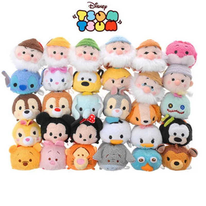 Миниатюрная фигурка Disney Tsum плюшевая кукла микки Минни Дональд утка Стич Халк