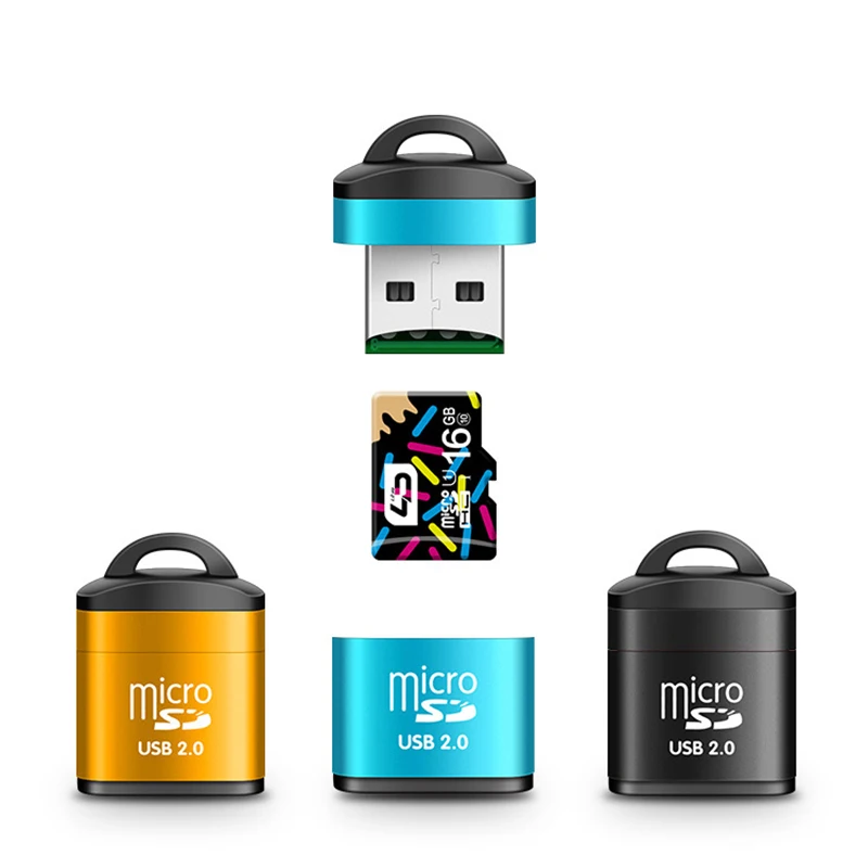 Высокоскоростной мини-картридер USB 2 0 картридер TF Micro SD адаптер карты памяти для