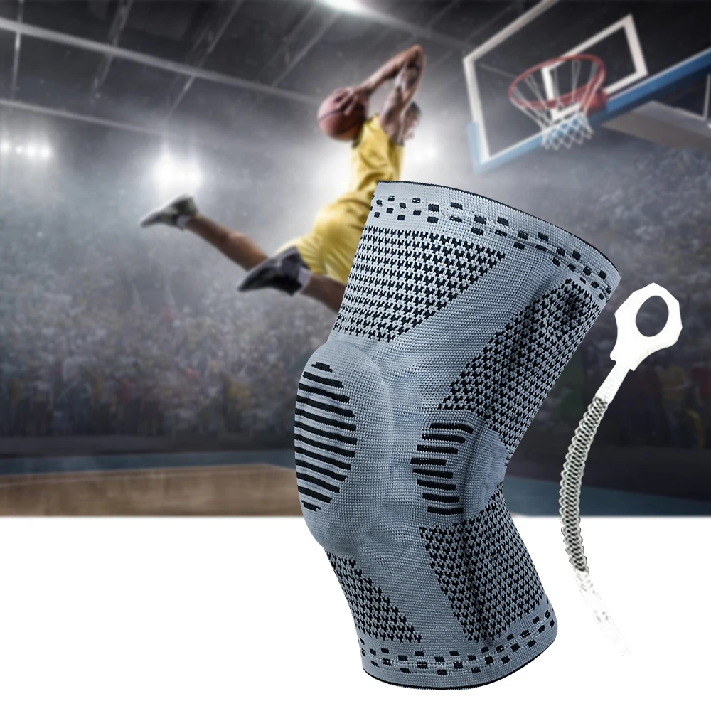 Спортивные наколенники силиконовые весенние баскетбольные трикотажные